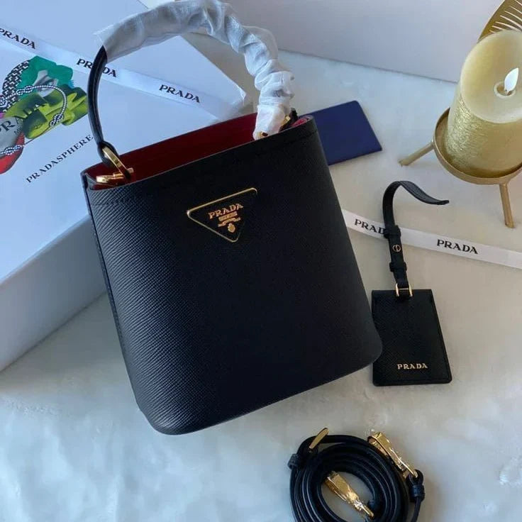 PRADA Saffiano calfskin ( Panier Bucket Bag )