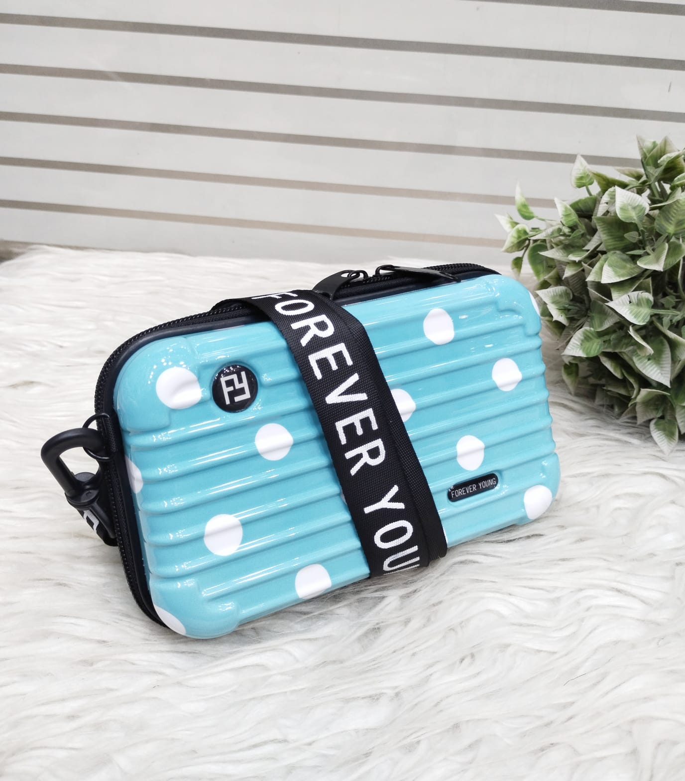 Forever young Briefcase Style Cellphone Crossbody Bag.