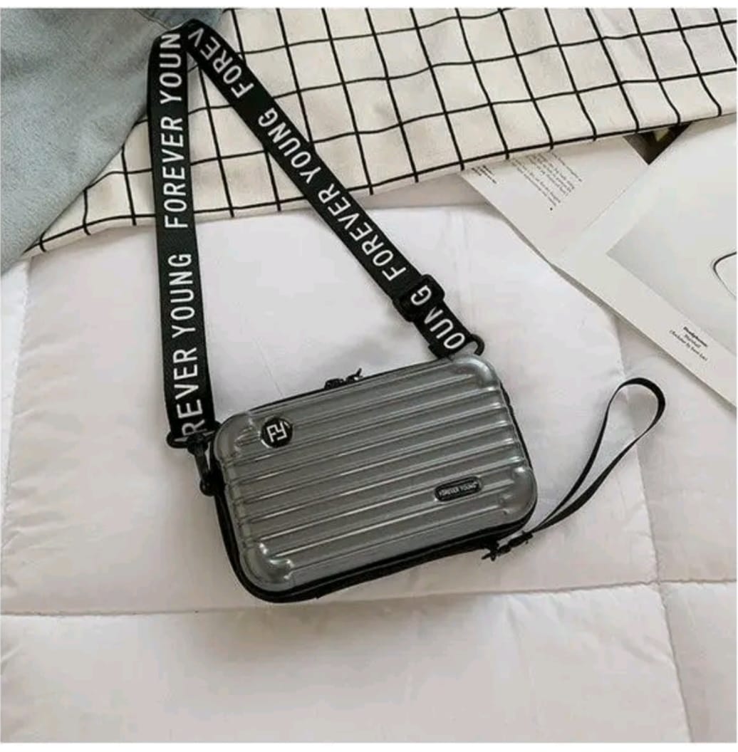 Forever young Briefcase Style Cellphone Crossbody Bag.