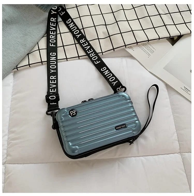 Forever young Briefcase Style Cellphone Crossbody Bag.