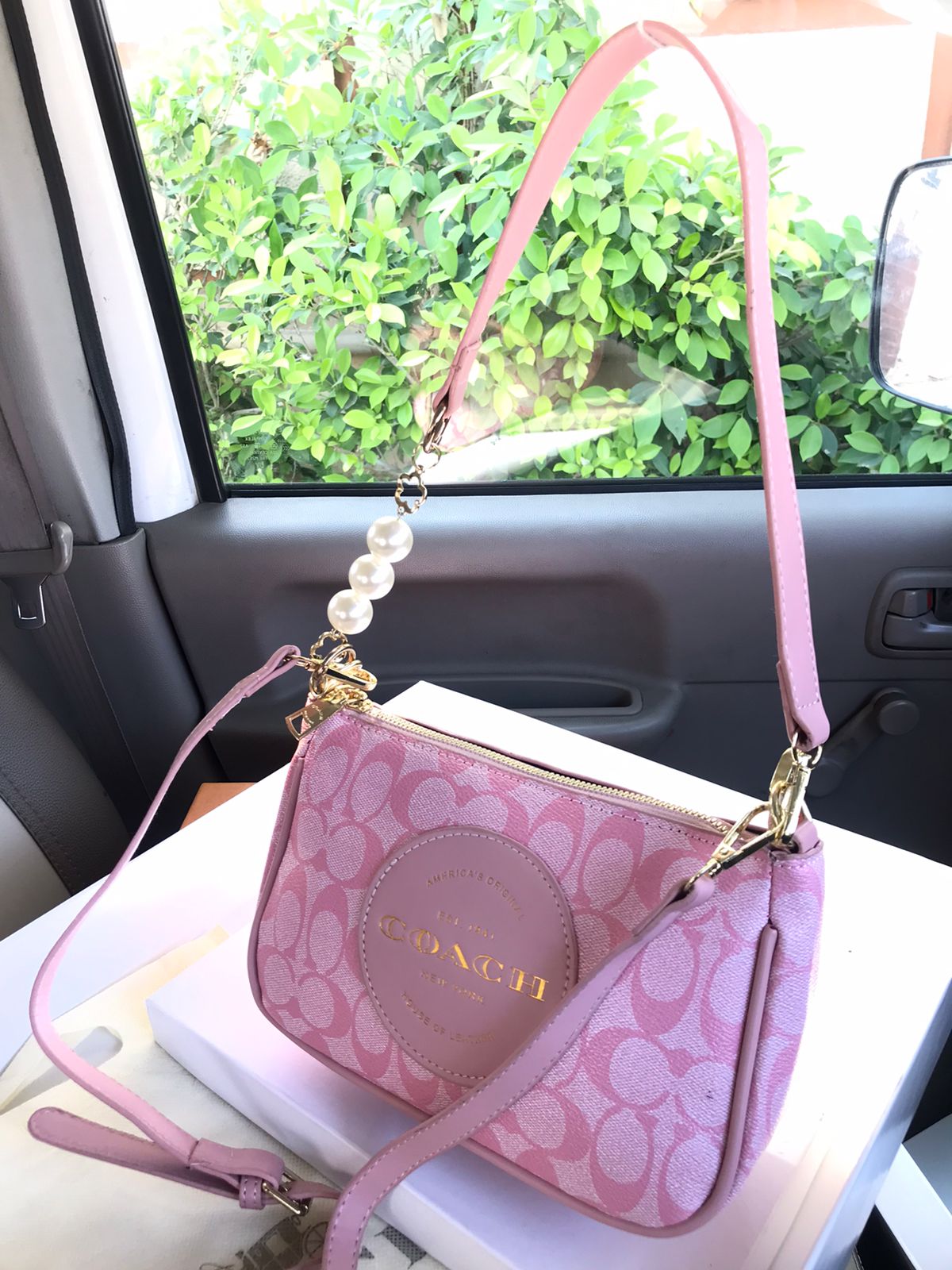 Pink Coach Crossbody Bag