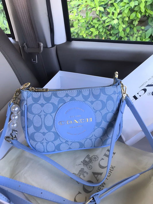 Blue- Coach Signature Crossbody Bag