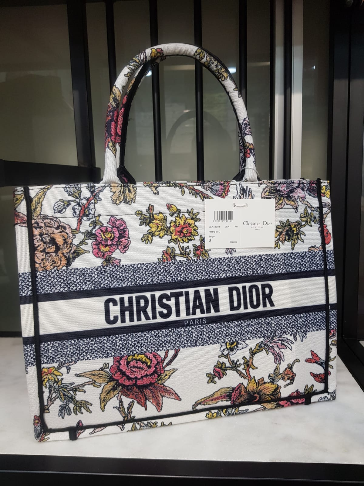 Dior Book Tote Bag ( Floral Edition ) Premium  Quality