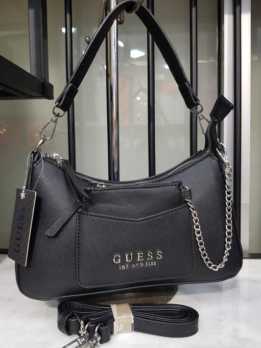 Guess Premium Quality Handbag ( Deep Black )