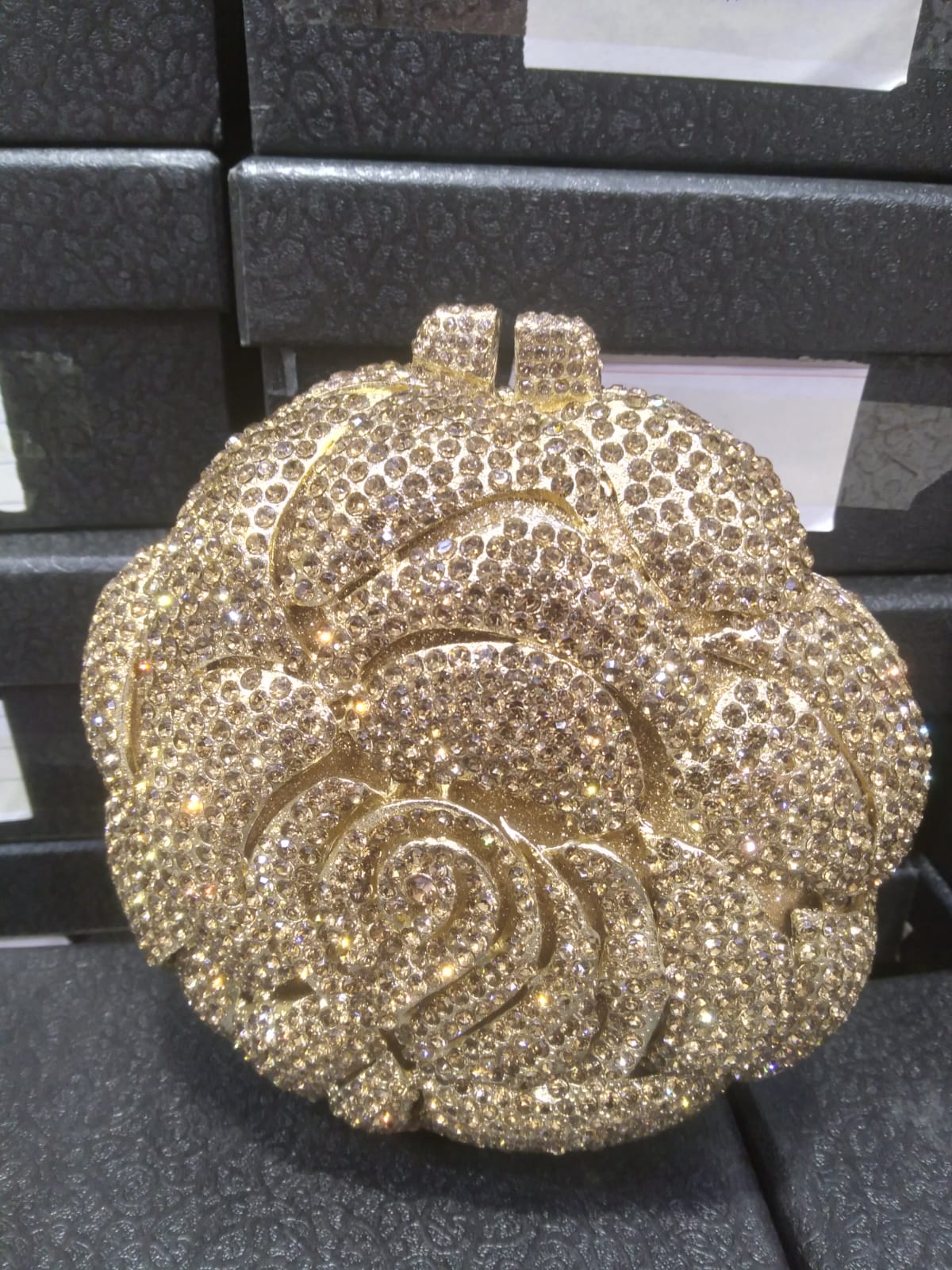 Flower Luxury Rhinestone clutch