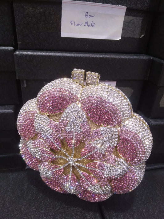 Flower Luxury Rhinestone clutch