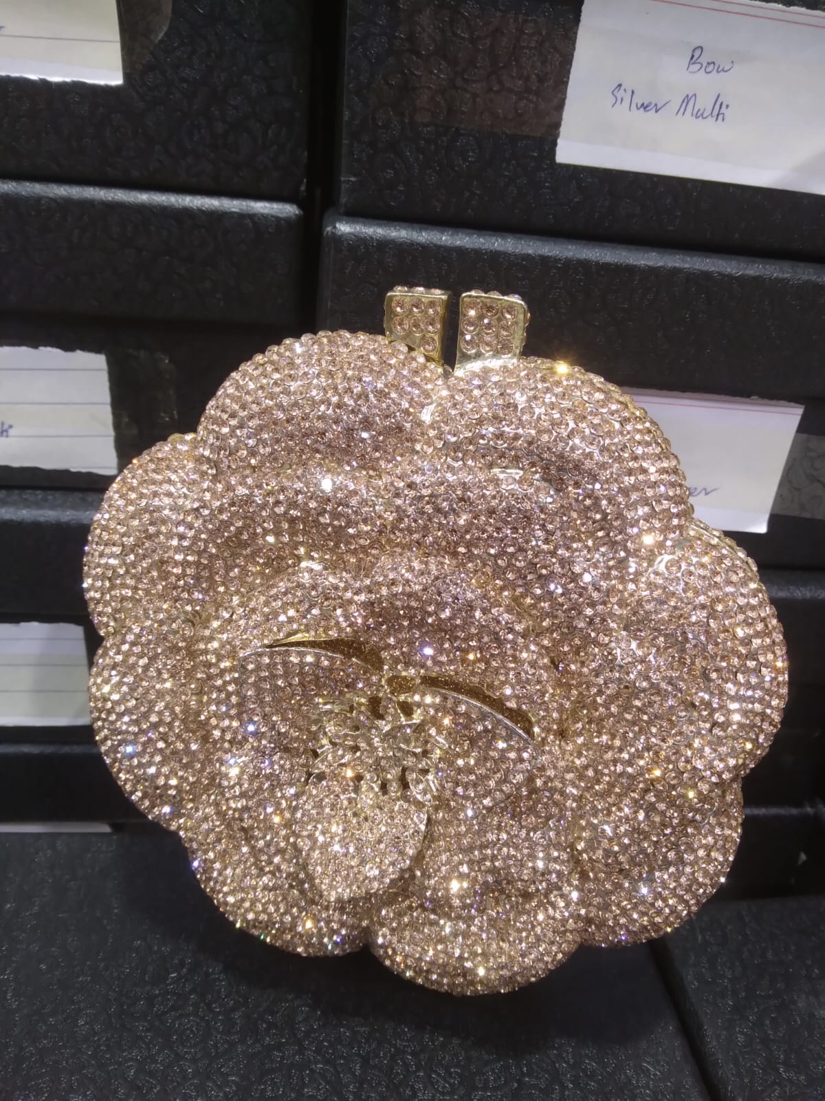 Flower Luxury Rhinestone clutch