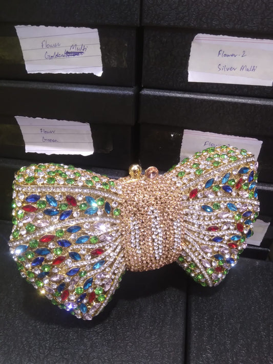 Bow Luxury Rhinestone clutch