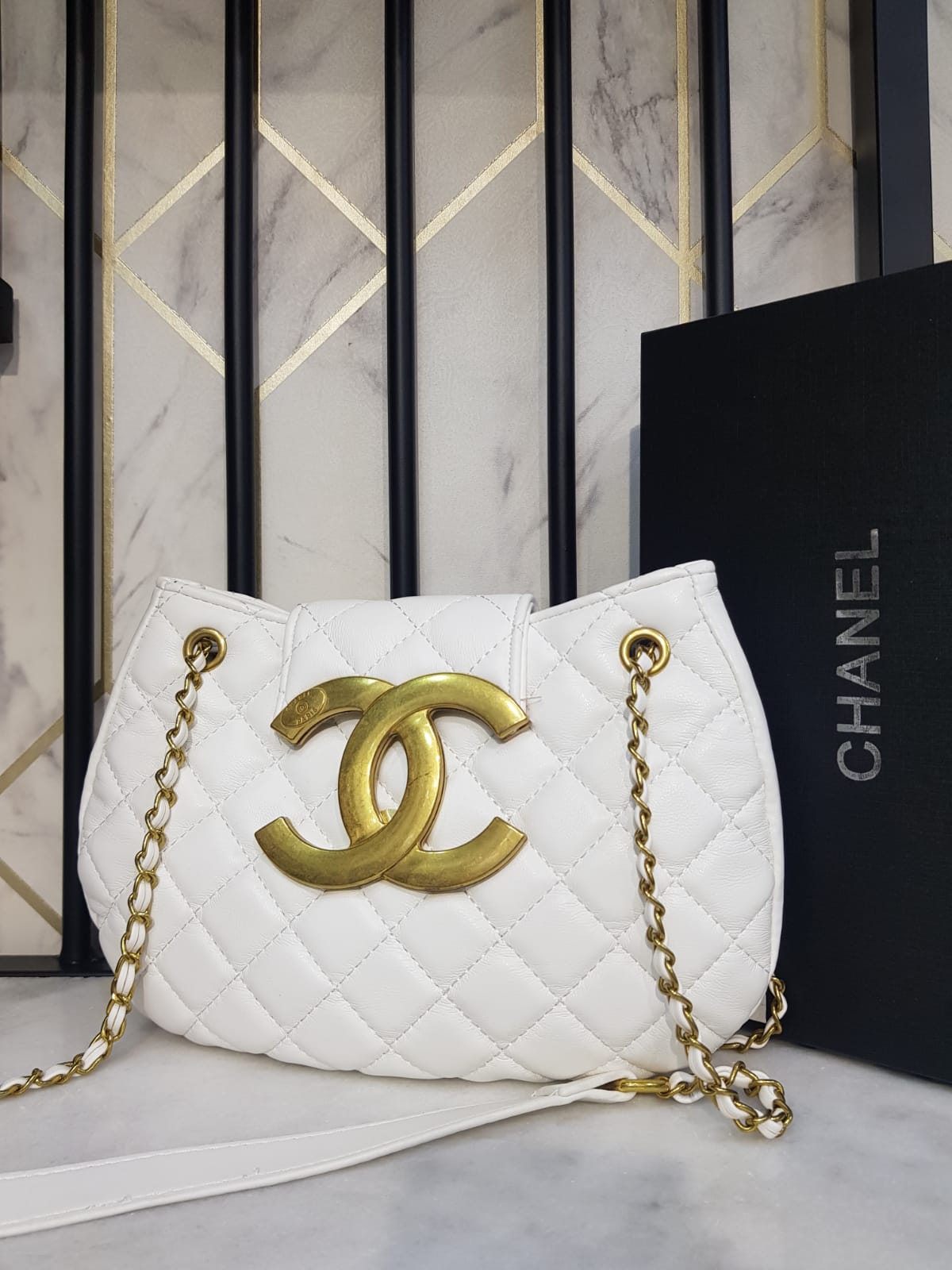 Chanel Quilted CC Messenger