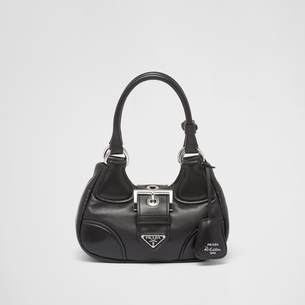 PRADA Moon Padded Nappa Leather Shoulder Bag