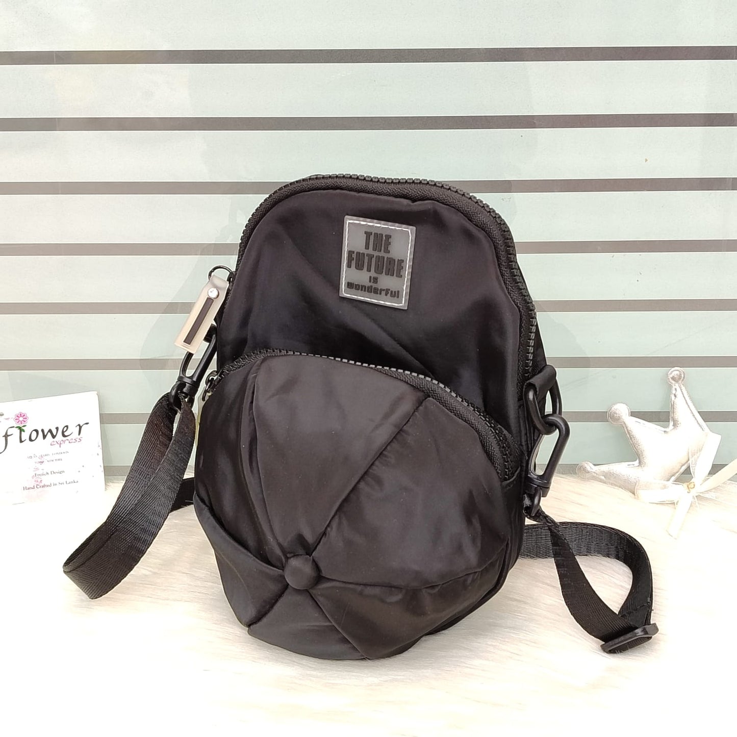 Cap Shape Parachute Cross Body Bag