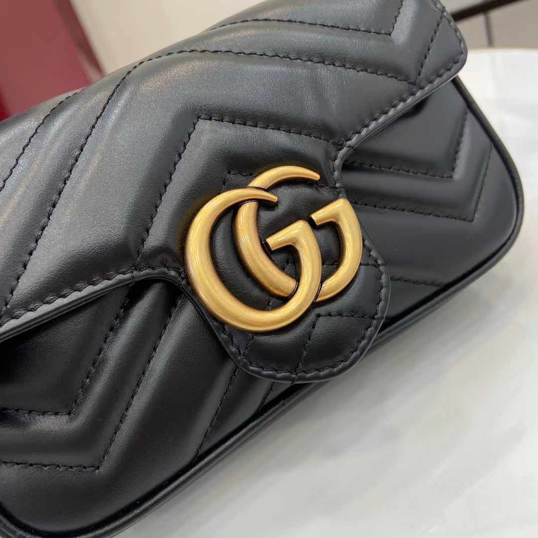 Gucci Marmont matelassé ( Rich Black )