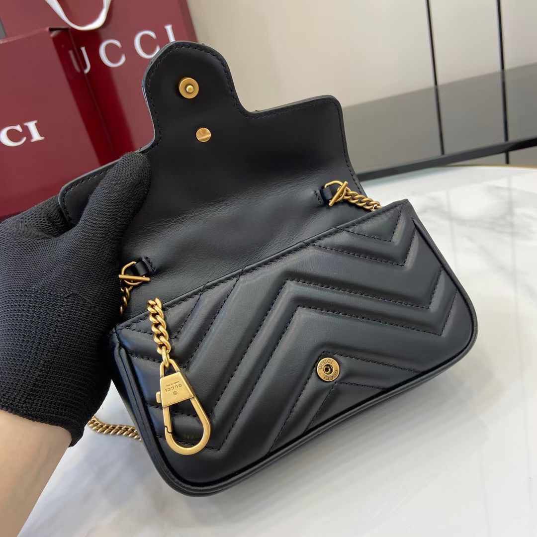 Gucci Marmont matelassé ( Rich Black )