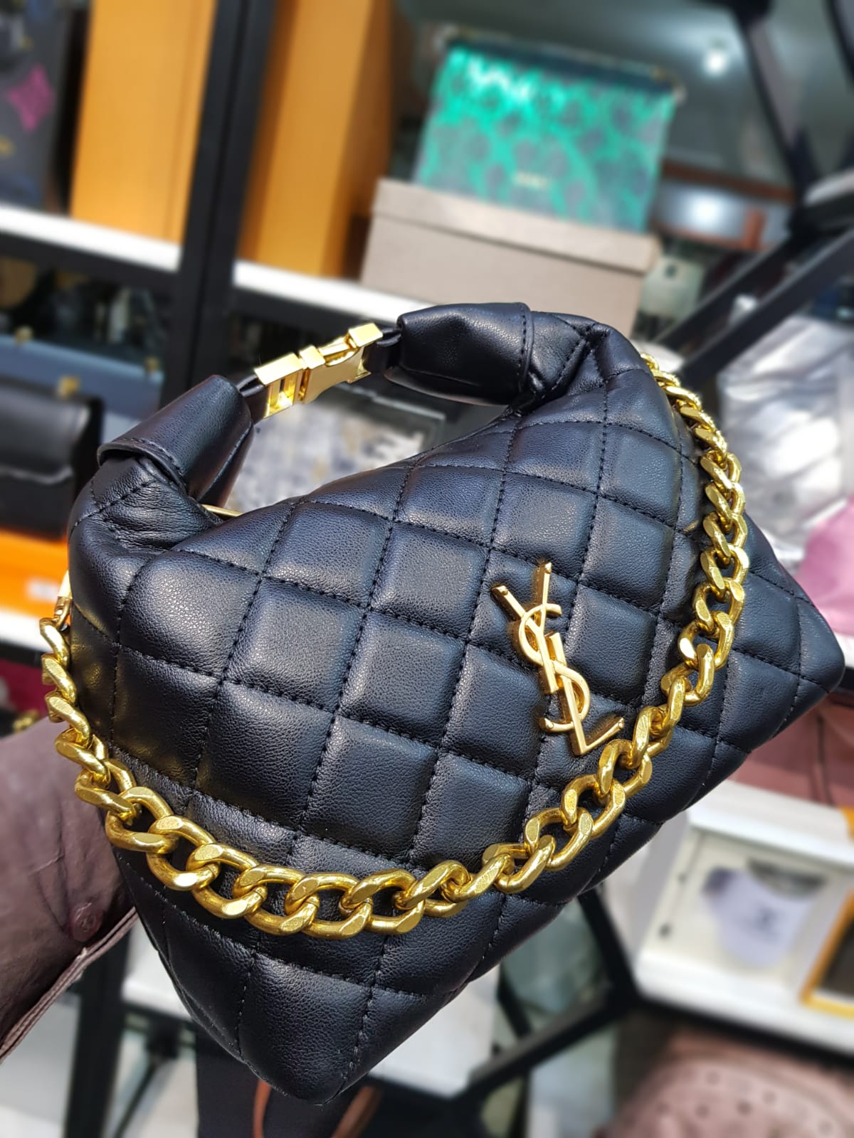 YSL Quilted Small Crossbody Bag