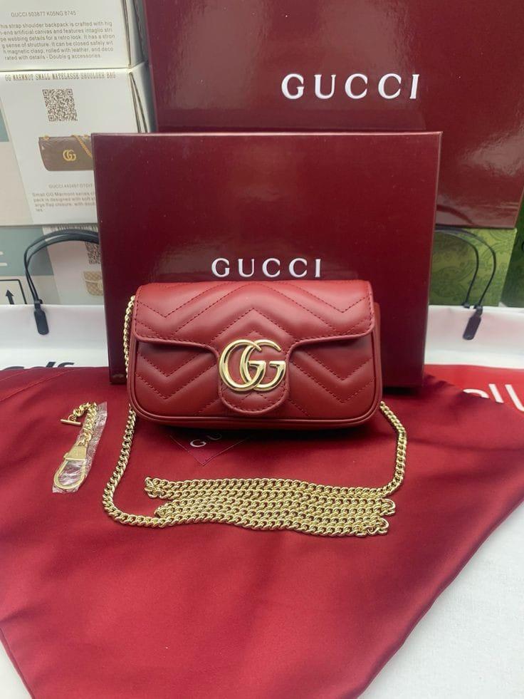 Gucci Marmont matelassé ( Rich Burgundy)