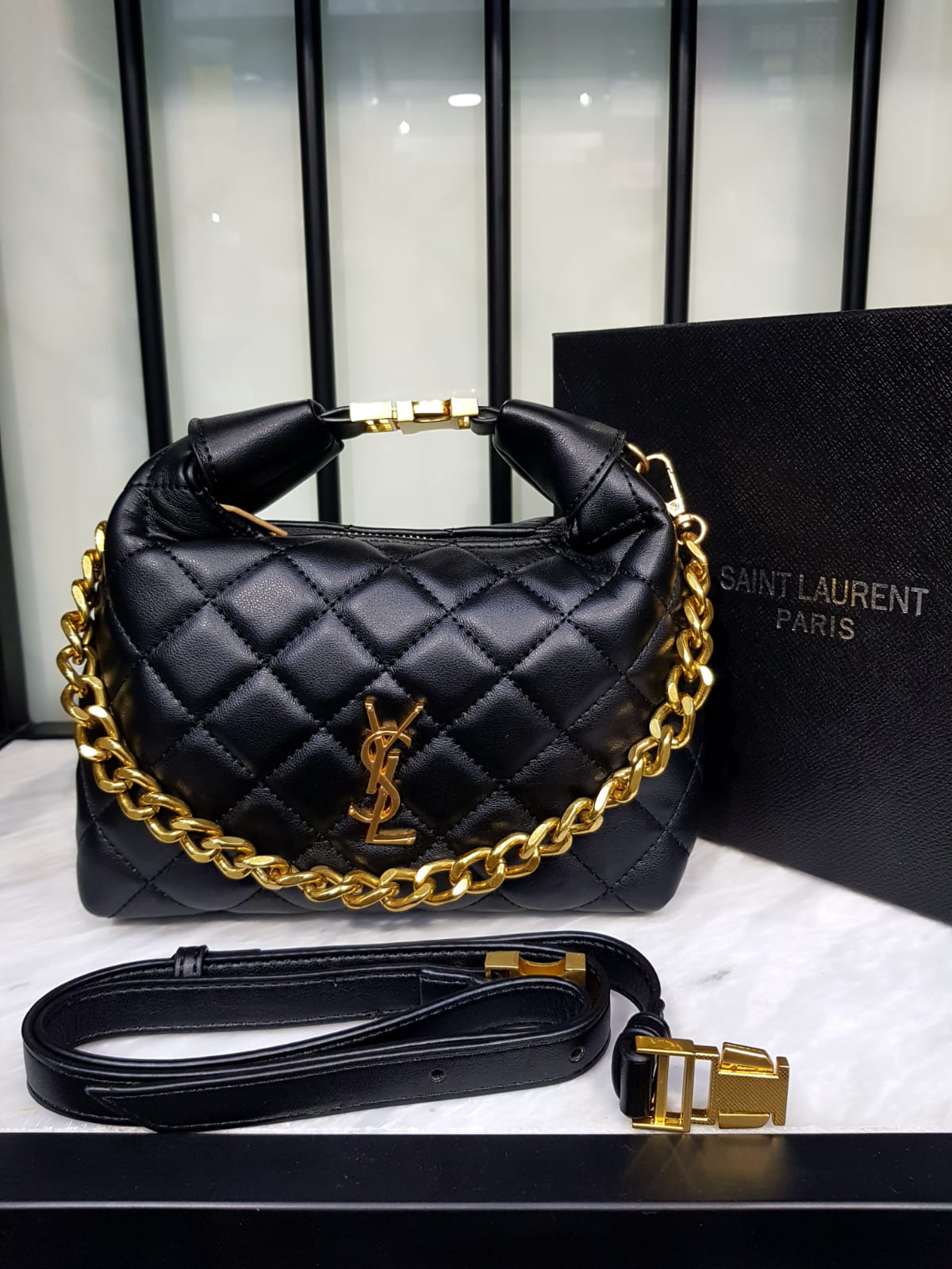 YSL Quilted Small Crossbody Bag