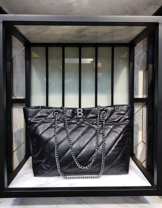 Balenciaga Crush Large Carry All Tote Bag Quilted