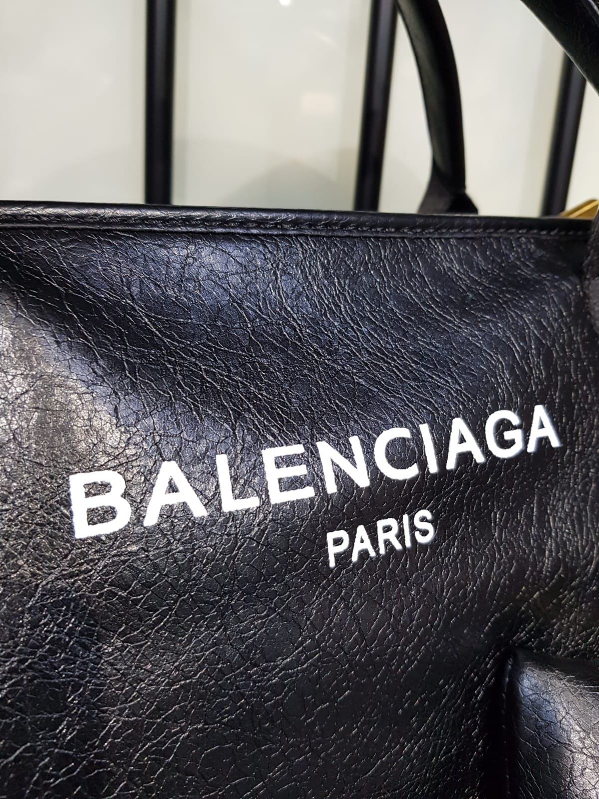 Balenciaga Women Navy Small Cabas